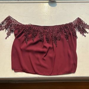 Charlotte Russe off the shoulder blouse